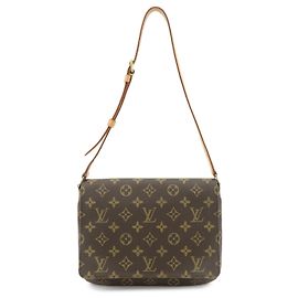 Louis Vuitton Monogram Musette Tango Short Shoulder Bag M51257 Marrom