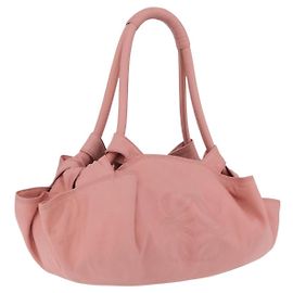 LOEWE Bolsa de mão em couro rosa prata Auth 207112A - Jerrillo Outro