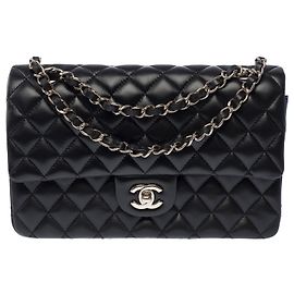 Sac CHANEL Timeless/Classique en Cuir Noir - 104061 Noir