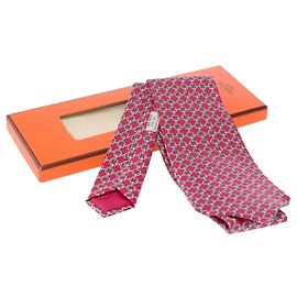 Hermès Acessório HERMES em Seda Vermelha - 104070 Vermelho