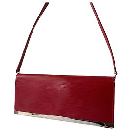 Louis Vuitton Pochette Cluny en cuir Epi rouge Rouge
