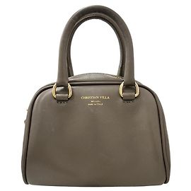Autre Marque CHRISTIAN VILLA Mini Boston Bag Marron