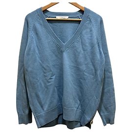 Pull en maille col en V en mélange de cachemire Givenchy Bleu Bleu clair