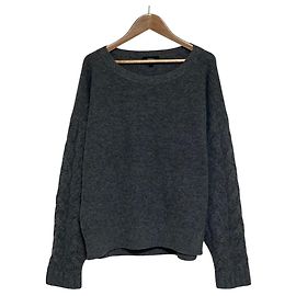 Pull en maille Theory en mélange de laine et cachemire Marron