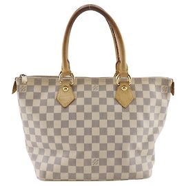 Louis Vuitton Saleya PM Damier Azur Handtasche Weiß