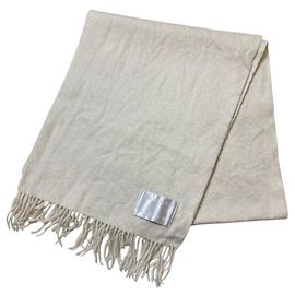 Autre Marque Sciarpa in cashmere puro Edward Brown Bianco Bianco sporco