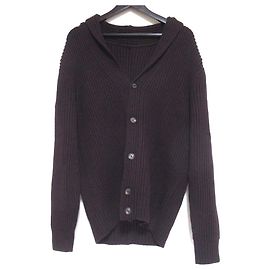 Autre Marque eleventy Wool Knit Cardigan Brown Dark red