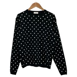 Autre Marque Ballsey Punkt-Stricktop Schwarz