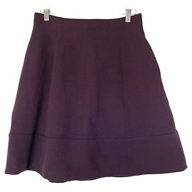 Autre Marque Saia mini evasê de lã Foxey Roxo