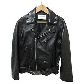 Autre Marque beautiful people vintage leather riders jacket Black