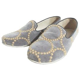 Autre Marque Mina Perhonen Aina Embroidered Flats Castaño