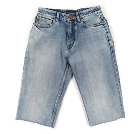 Short en denim Balenciaga Bleu Autre
