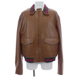 Casaco de pele de cordeiro Gucci Marrom