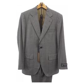 Autre Marque Gotairiku Wool Three Piece Suit Brown Other