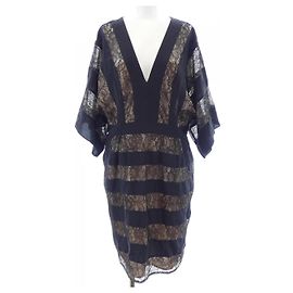 Autre Marque Vestido BCBGMAXAZRIA negro y beige Negro Beige