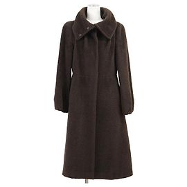 Max Mara Manteau en laine d'alpaga MaxMara Marron Marron foncé