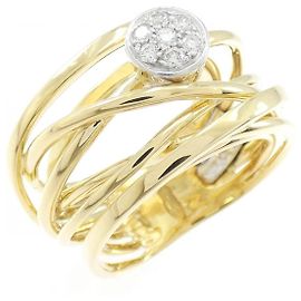 Autre Marque Ponte Vecchio Ring aus 750 Gold und Diamanten Golden