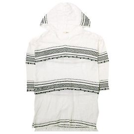 Autre Marque Sudadera con capucha mexicana de mezcla de algodón LemLem by liya kebede Blanco