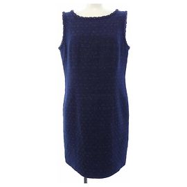 Chanel One Piece Dress Blue Navy blue