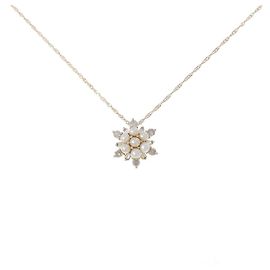 Autre Marque Collana in perle Akoya e diamanti Au750 D'oro