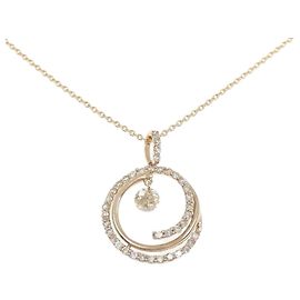 Autre Marque Au750 Diamond Necklace Pink