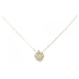 Autre Marque Au750 Diamond Necklace Pink