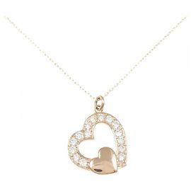 Autre Marque Au750 Diamond Necklace Pink