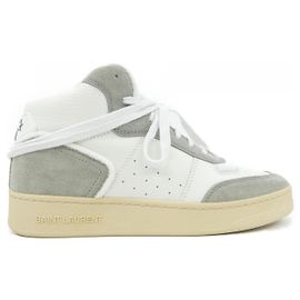 Yves Saint Laurent Baskets en cuir Saint Laurent Marron Blanc