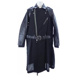 Sacai Wollmantel Schwarz