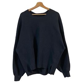 Autre Marque AP STUDIO Wollstrick-Pullover Blau Marineblau