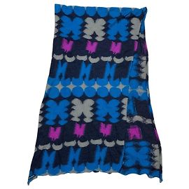Autre Marque Sciarpa in lana jacquard Pallas Palace Blu