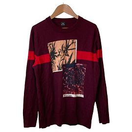 PS Paul Smith Wollpullover Braun Bordeaux