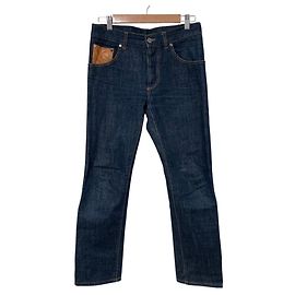 Pantaloni in denim Alexander McQueen Blu