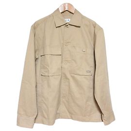 Autre Marque Casaco camisa de trabalho em sarja de algodão Lacoste Bege