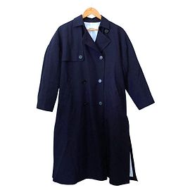Autre Marque ENFOLD Trench Coat Double Face Blu Blu navy