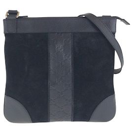Sac à épaule Gucci en daim Noir Autre