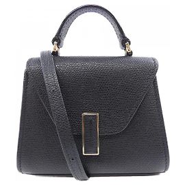 Valextra ISIDE BELT Soft Calfskin Shoulder Bag Black