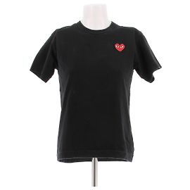 Autre Marque T-shirt nera in cotone COMME DES GARÇONS PLAY Nero