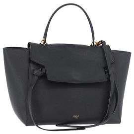 Céline CELINE Belt bag Sac à main Cuir 2way Noir Or Autre