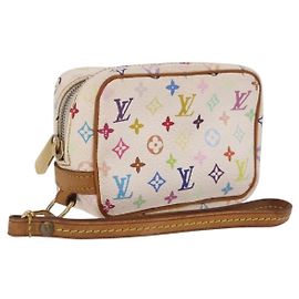 LOUIS VUITTON Monogram Multicolor Trousse Wapity Pouch White M58034 Otro