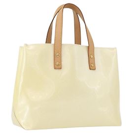 LOUIS VUITTON Monogram Vernis Reade PM Hand Bag Perle M91336 LV Autre