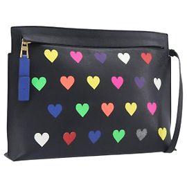LOEWE Shoulder Bag Leather Black Gold Altro