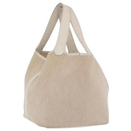 Hermès HERMES Sac à main Picotan MM Canvas Beige Silver Autre