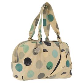 Céline CELINE Boston Bag Leather Beige Silver Other