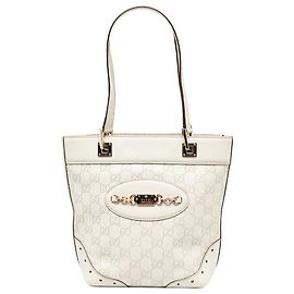 Mini bolso Gucci White Mini Guccissima Punch Tote Blanco