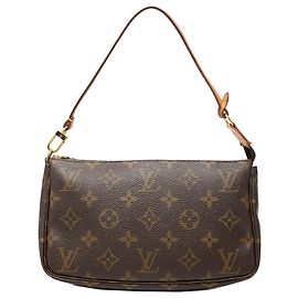 Louis Vuitton Brown Monogram Pochette Accessoires Marrom