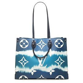 Louis Vuitton Blue Monogram Giant Escale OntheGo GM Bleu