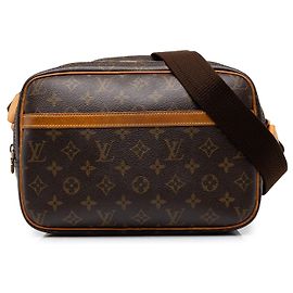 Louis Vuitton Brown Monogram Reporter PM Marron