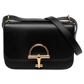 Gucci Borsa a tracolla Siena Small in pelle di vitello nera Nero