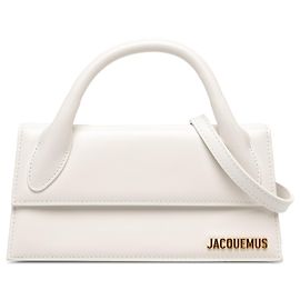 Jacquemus White Smooth Calfskin Le Chiquito Long Blanc